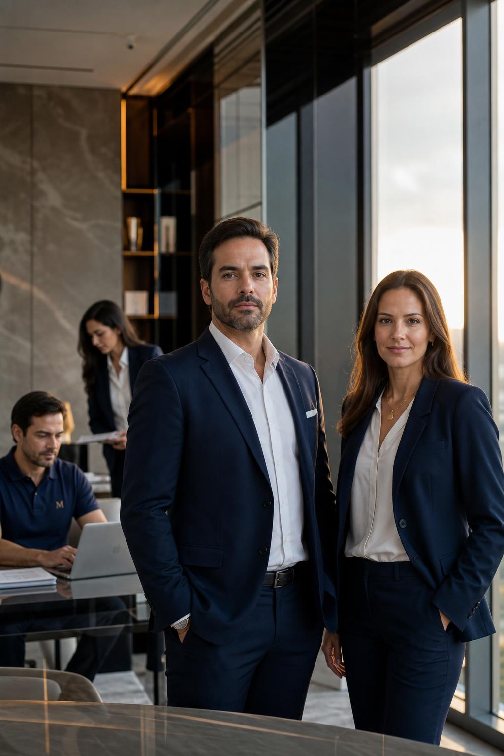 Equipe consultiva da Mercantil Assessoria Contábil em ambiente corporativo
